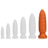 TheAssGasm Plug long Pine XXL 28 x 8 cm Orange